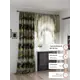 Комплект штор At home Базовая коллекция AT558037-260 на шторной ленте 260x150 см цвет зеленый