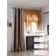 Комплект штор At home Базовая коллекция AT558020-260 на шторной ленте 260x150 см цвет коричневый