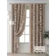 Комплект штор Comfy way Форнерс - 184 - 240 см CW709184240-240 на шторной ленте 240x150 см цвет бежевый