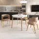 Стол круглый Обстановка 100x100 см мдф цвет белый матовый, светлое дерево