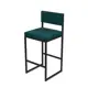 Барный стул Alsav Барнс-65 AL 301S velur azure_velur azure_черный 40x90 см цвет velur azure/velur azure/черный
