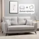 Диван раскладной Egregor 178x91x99 см текстиль цвет светло-серый