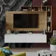 Полка Трия 180x146x37 см ЛДСП цвет белый, коричневый