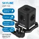 Сетевой фильтр Skyline S00003673 0x1.5 2 м 5 розеток с заземлением 4000 Вт цвет черный