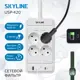 Сетевой фильтр Skyline S00003690 0x1.5 2 м 4 розетки с заземлением 4000 Вт цвет белый