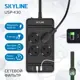 Сетевой фильтр Skyline S00003691 0x1.5 3 м 4 розетки с заземлением 4000 Вт цвет черный