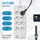 Сетевой фильтр Skyline S00003696 0x1.5 5 м 8 розеток с заземлением 4000 Вт цвет белый