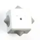 Коробка установочная Кунцево-электро КОА-002-БК 60x60x42 мм IP44 цвет белый
