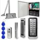 Комплект СКУД Ps-Link KIT-208C-180UPS с блоком резервного питания/электромагнитным замком 180 кг и доводчиком 6874