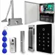 Комплект СКУД Ps-Link KIT-T12MF-180UPS с блоком резервного питания/электромагнитным замком 180 кг и доводчиком