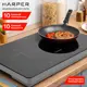 Индукционная настольная плита Harper HIC-201 59 см 2 конфорки цвет черный