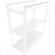 Журнальный столик прямоугольный Solarius Loft 29x70x71 см белый