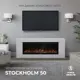 Каминокомплект Fires merlin Stockholm 50 WT с очагом Topaz-S 50 1500Вт цвет супер белый
