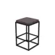 Барный стул Alsav Верм-65 AL 302S velur grey_черный 40x65 см цвет velur grey/черный