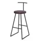 Барный стул Alsav Сканди-75 софт AL 307 ткань velur grey_черный 43x100 см цвет ткань velur grey/черный