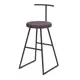 Барный стул Alsav Сканди-65 софт AL 307S ткань velur grey_черный 43x90 см цвет ткань velur grey/черный