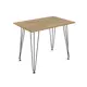 Стол прямоугольный Alsav 90x90 см лдсп цвет teakwood/черный