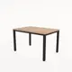 Стол прямоугольный Alsav LANCH51 120x120 см лдсп цвет teakwood/черный