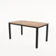 Стол прямоугольный Alsav 140x140 см лдсп цвет teakwood/черный