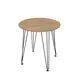 Стол круглый Alsav LIVADIA55 70x70 см лдсп цвет teakwood/черный