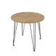 Стол круглый Alsav LIVADIA61 80x80 см лдсп цвет teakwood/черный