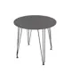 Стол круглый Alsav LIVADIA64 80x80 см лдсп цвет new graphit/черный