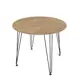 Стол круглый Alsav LIVADIA67 90x90 см лдсп цвет teakwood/черный