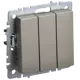 Выключатель встраиваемый Iek Brite BR-V30-0-10-K37 3 клавиши цвет шампань