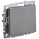 Выключатель перекресный встраиваемый Iek Brite BR-V13-0-10-K46 1 клавиша цвет сталь