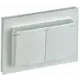 Розетка двойная встраиваемая Iek Brite BR-R24-16-K36-F с заземлением цвет жемчужный