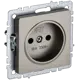 Розетка встраиваемая Iek Brite BR-R10-10-K37 цвет шампань