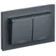 Розетка двойная встраиваемая Iek Brite BR-R26-16-44-K53-F с заземлением цвет графит
