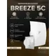 Вентилятор осевой вытяжной Diciti BREEZE 5 D125 мм 30 дБ 165 м³/ч обратный клапан цвет белый