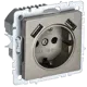 Розетка USB встраиваемая Iek Brite BR-R14-16-U21-D21-K37 с заземлением цвет шампань