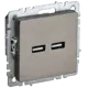 Розетка USB встраиваемая Iek Brite BR-U21-D31-K37 цвет шампань