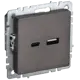 Розетка USB встраиваемая Iek Brite BR-U22-018-K45 цвет бронза