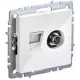 Розетка встраиваемая Iek Brite BR-AK20-1-K01 цвет белый