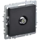Розетка встраиваемая Iek Brite BR-A10-O-K02 цвет черный