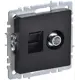 Розетка встраиваемая Iek Brite BR-AK20-1-K02 цвет черный
