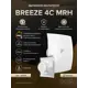Вентилятор осевой вытяжной Diciti BREEZE 4 D100 мм 25 дБ 90 м³/ч обратный клапан цвет белый