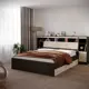 Кровать Ruhome24 Виктория 260x110x233 см лдсп цвет венге/дуб