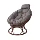 Кресло M-Group Home Папасан 12870209 58x77x68 см коричневый/серый