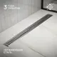 Трап для душа РМС ТЛ-03 универсальный затвор 70x800 мм нержавеющая сталь