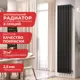 Радиатор Arbiola Compact H 1750-63 08 секции черный вертикальный c боковым подключением