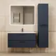 Пенал для ванной Uperwood Foster New 36x30x160 см подвесной цвет черный