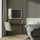 Зеркало для ванной Fixsen FX-2090B с подсветкой LED прямоугольное 90x70 см черное