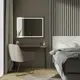 Зеркало для ванной Fixsen FX-2100F с подсветкой LED прямоугольное 100x80 см графит