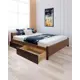 Кровать Solarius Классика 150x63x200 см дерево со сплошным основанием цвет коричневый/венге