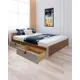 Кровать Solarius Классика 190x63x210 см дерево с реечным основанием цвет коричневый/платиновый