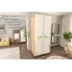 Шкаф распашной Furnistyle Лютер Ш-01 с 2 дверями 90.2x204.5x50.5 см ЛДСП цвет дуб крафт золотой/белый бриллиант